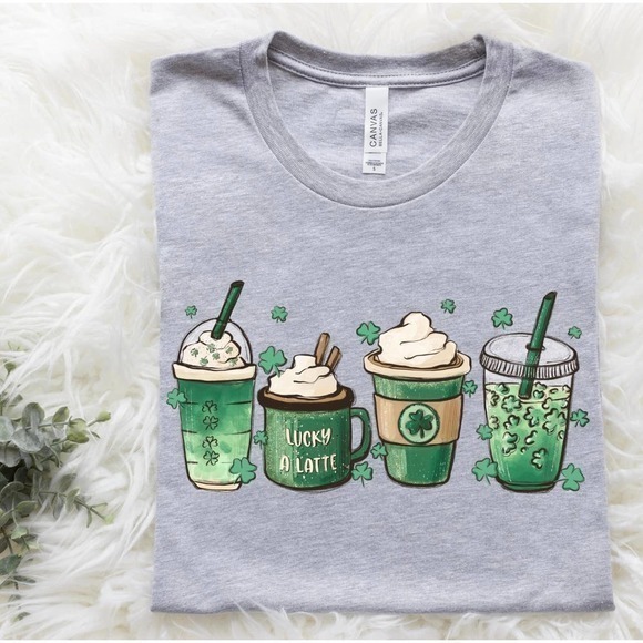 St. Patty’s Day Latte‎ Shirt Unisex Sizing - Picture 4 of 6